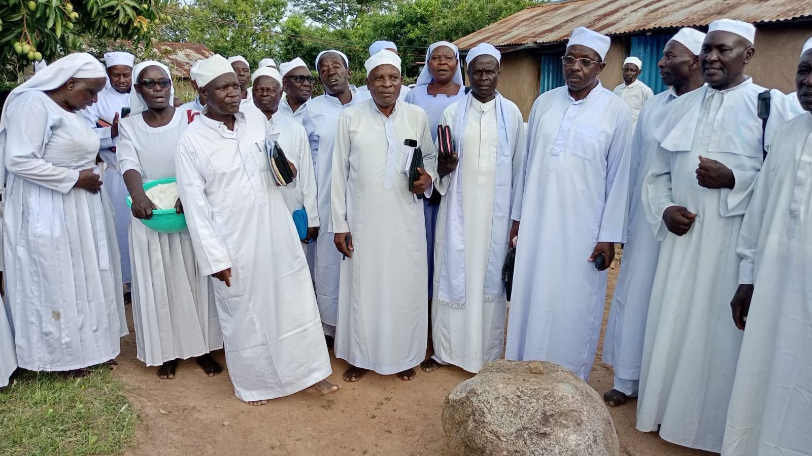 Worshippers gathered for a church service at Lord's Last Call Church